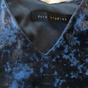 Suede navy blue tank.